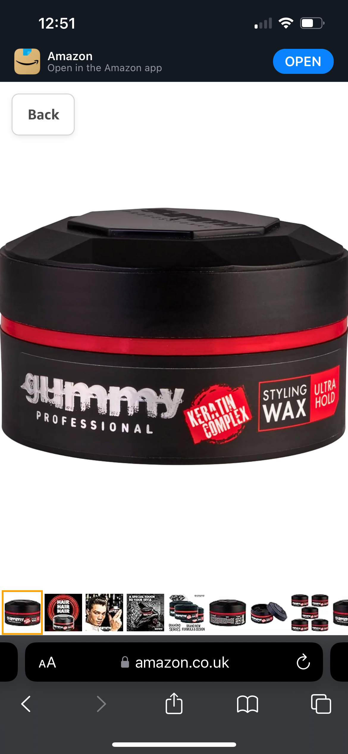 RED Ultra hold GUMMY WAX